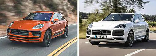 Comparaison entre deux SUV : Porsche Macan et Porsche Cayenne