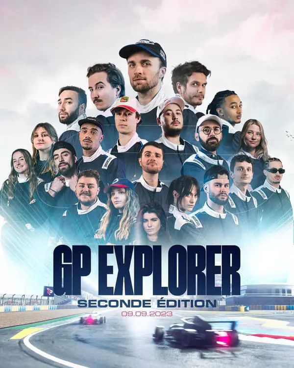 Affiche du GP Explorer 2 le 9 septembre 2023 sur le circuit Bugatti du Mans