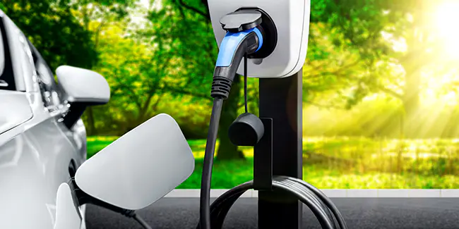 voiture electrique en charge